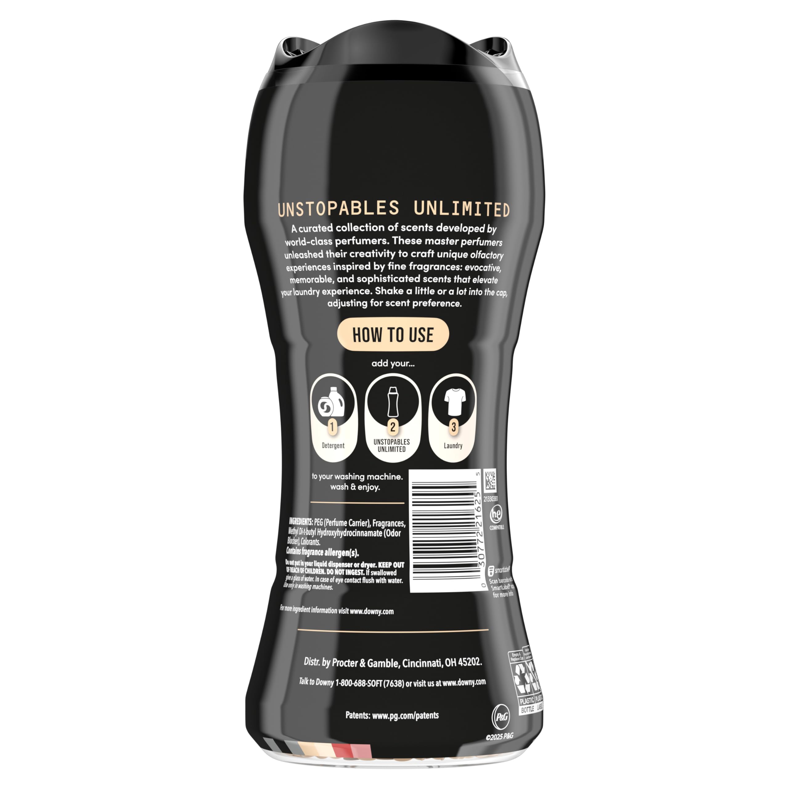 Downy Unstopables Unlimited Collection In-Wash Laundry Scent Booster Beads, No. 26, Fine Fragrance, Long-Lasting Fresh Scent Beads, 21.1 oz