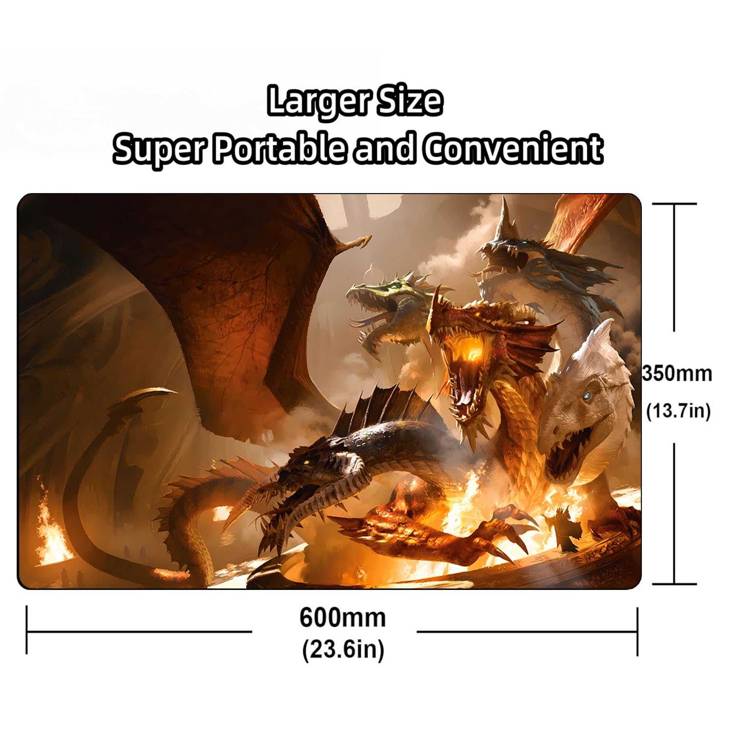 Amazon.com: Dragon TCG Playmat, 24 x 14 Inches - MTG, DTCG, CCG
