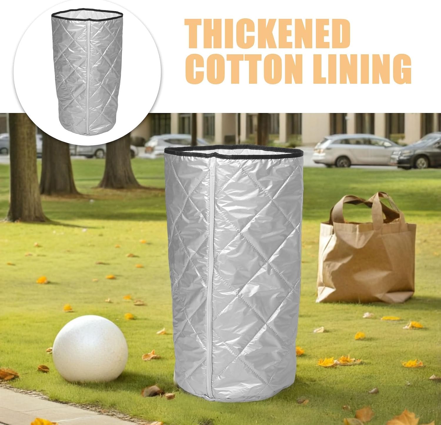 Propane Tank Cover with Insulated Oxford Fabric 21.65x13 Inch