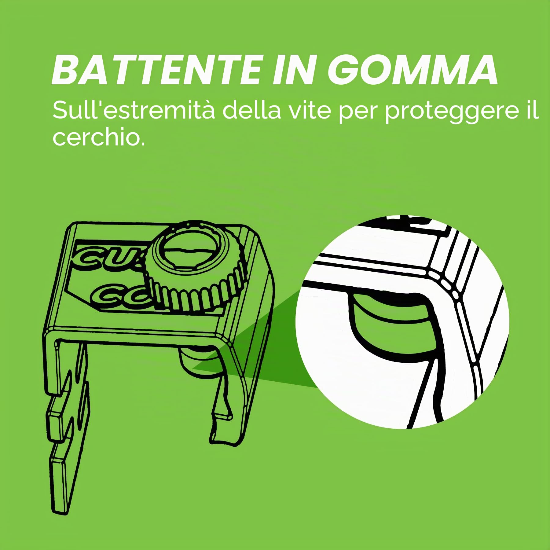CushCore Bead Bro - Attrezzo per facilitare l'installazione di inserti della ruota, blocca il tallone in posizione, con paracolpi in gomma, plastica resistente, compatibile con ogni ruota (singolo)