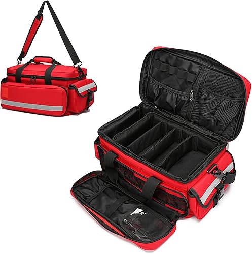 Bolsa médica, bolsa de primeros auxilios, bolsa de primeros auxilios para traumas, organizador de bolsas médicas de emergencia, bolsa de trauma con