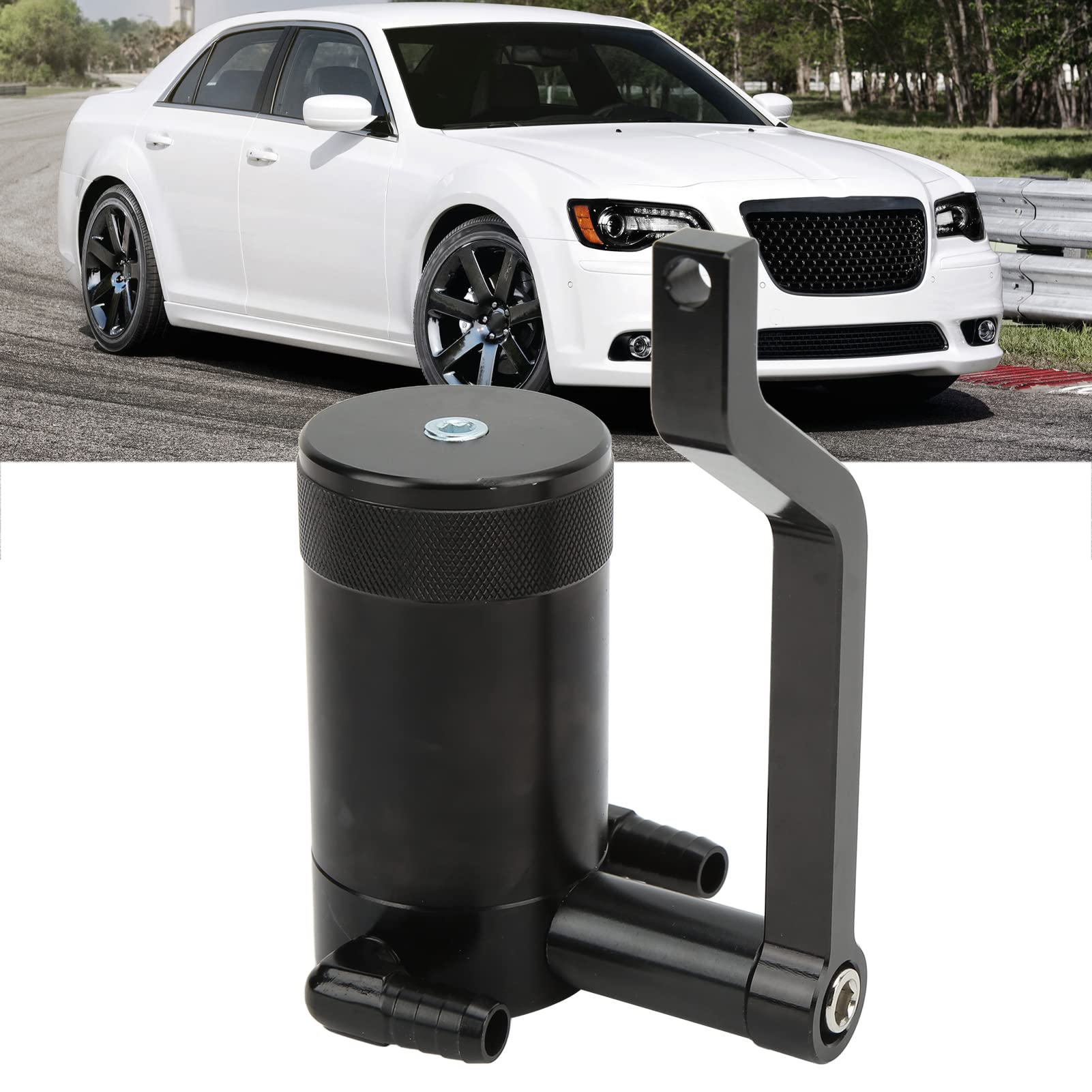 6.4 L Kartale Olejowe Can Cat, Catch Oil Can Can Catch Can Can Killet Aluminium z Nawiasem dla 300 2011–2021