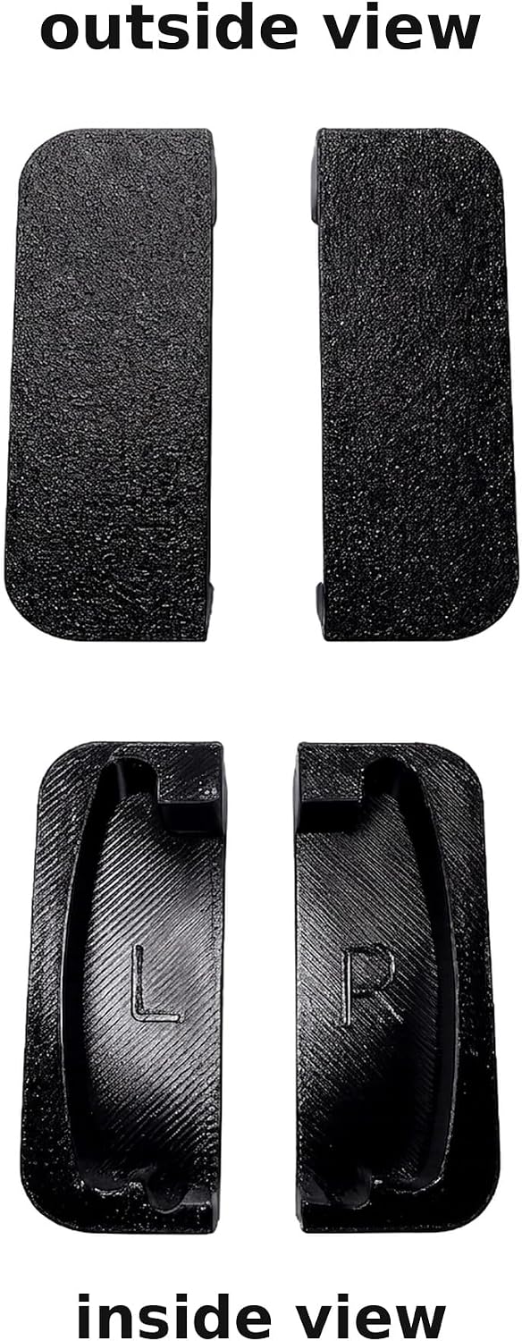 FastTrack Rail End Caps – 3D Printed Garage Wall Organizer Rail Cover Plugs, Pair (Left & Right), Compatible with Rubbermaid FastTrack System