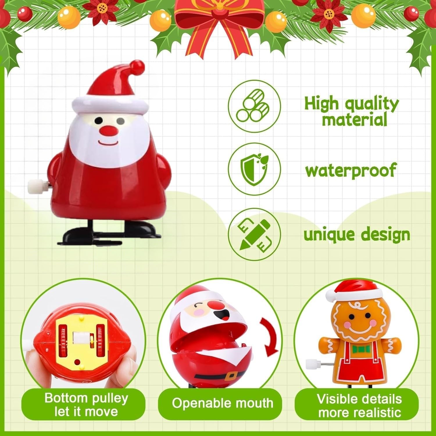 LATERN 14Pcs Christmas Wind Up Toys - Image 2