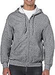 Gildan Unisex-Adult Chemise à capuche zippée, Style G18600Hooded Sweatshirt