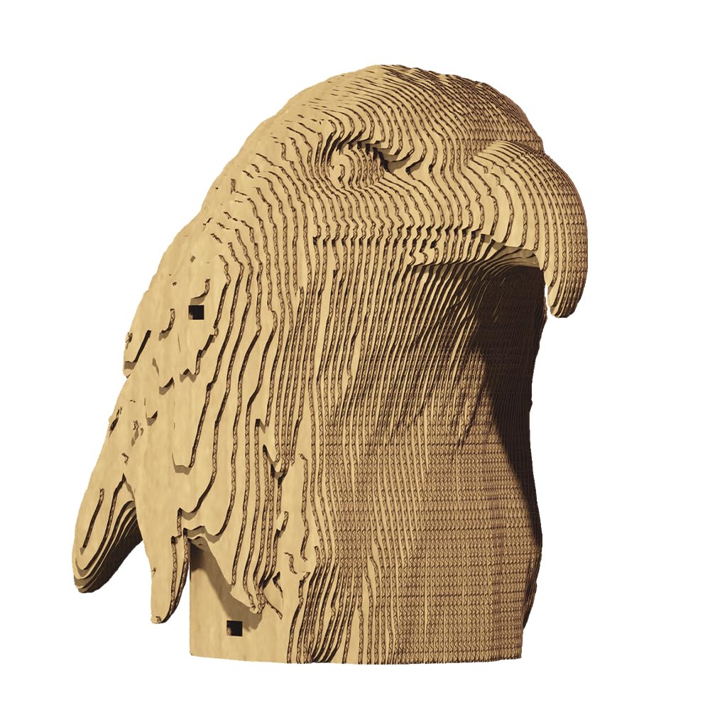 Aigle Puzzle 3D en Carton – Maquette à Monter | 73 Pièces, 19 × 16 × 10 cm – Kit Sculpture DIY à Peindre, Matériaux Recyclés, Ados & Adultes, Idée Cadeau Déco