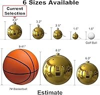 Vista 29 de Bolas de Navidad grandes de bronce de 3.2 pulgadas, adornos de decoración de árbol de Navidad, bolas colgantes inastillables para cumpleaños