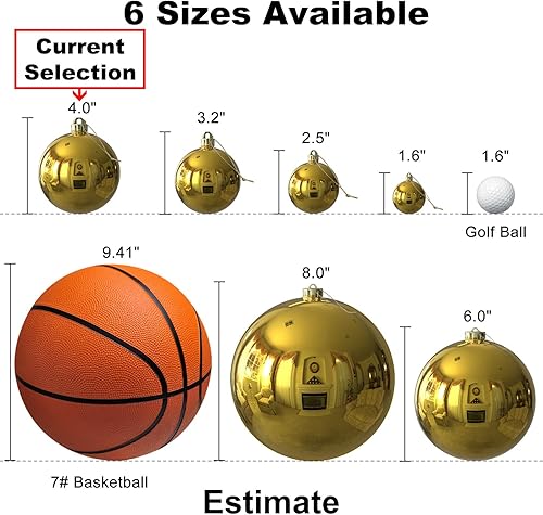 Vista 1121 de 18 esferas medianas decorativas navideñas para árbol de Navidad, inastillables, para colgar, color púrpura, 2.5 pulgadas, paquete de 18