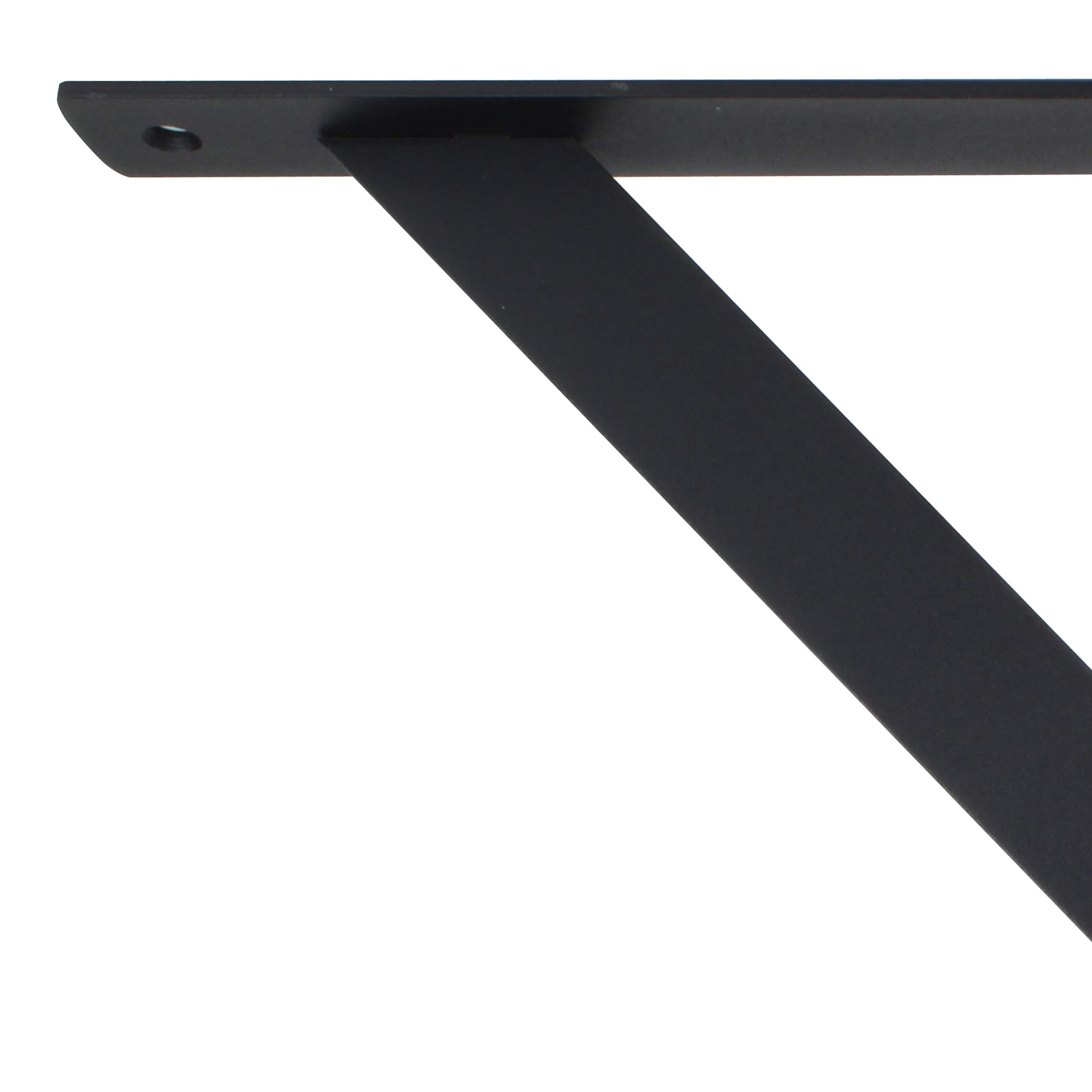 Natural Goods Berlin 2x Regalträger MOABIT | Design Wandkonsole Metall | stabile Regalhalterung Wandmontage | schwerlast Regalwinkel Wandregal Schweberegal Holz Küche Flur Büro (400mm, Schwarz)