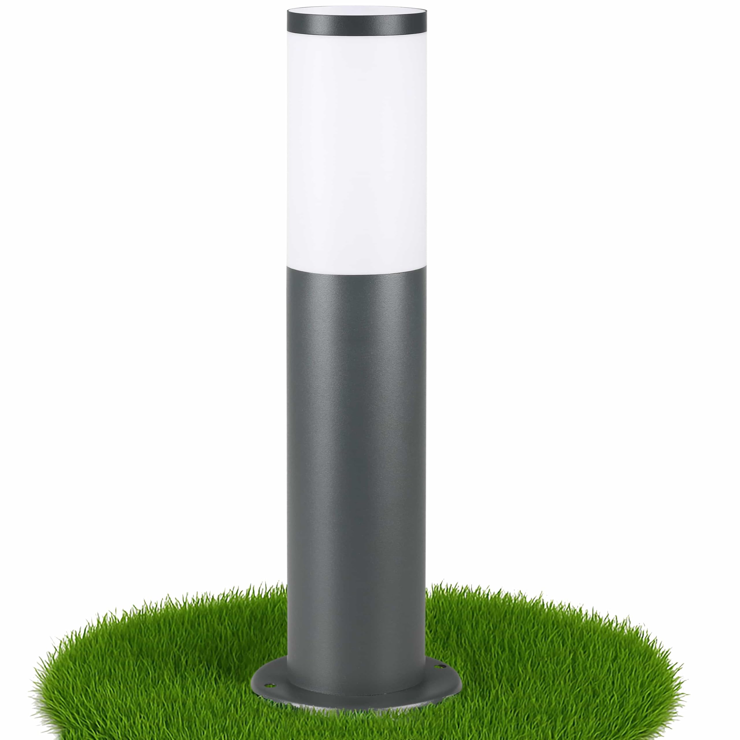 DOPO LIGHTING Gartenlampe AVON, Anthrazit – Höhe 50 Cm, E27 Fassung, IP65, Aluminium, Für Wege & Terrassen