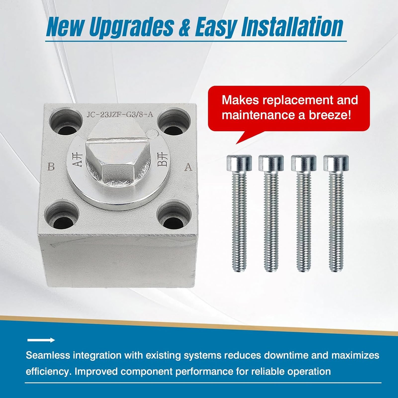 Fabater Válvula de Desviación de 3 Vías para Mini Excavador, Válvula de Desvío Hidráulico de 2 PC, de Control Direccional de Tres de Tres Vías de Excavadoras