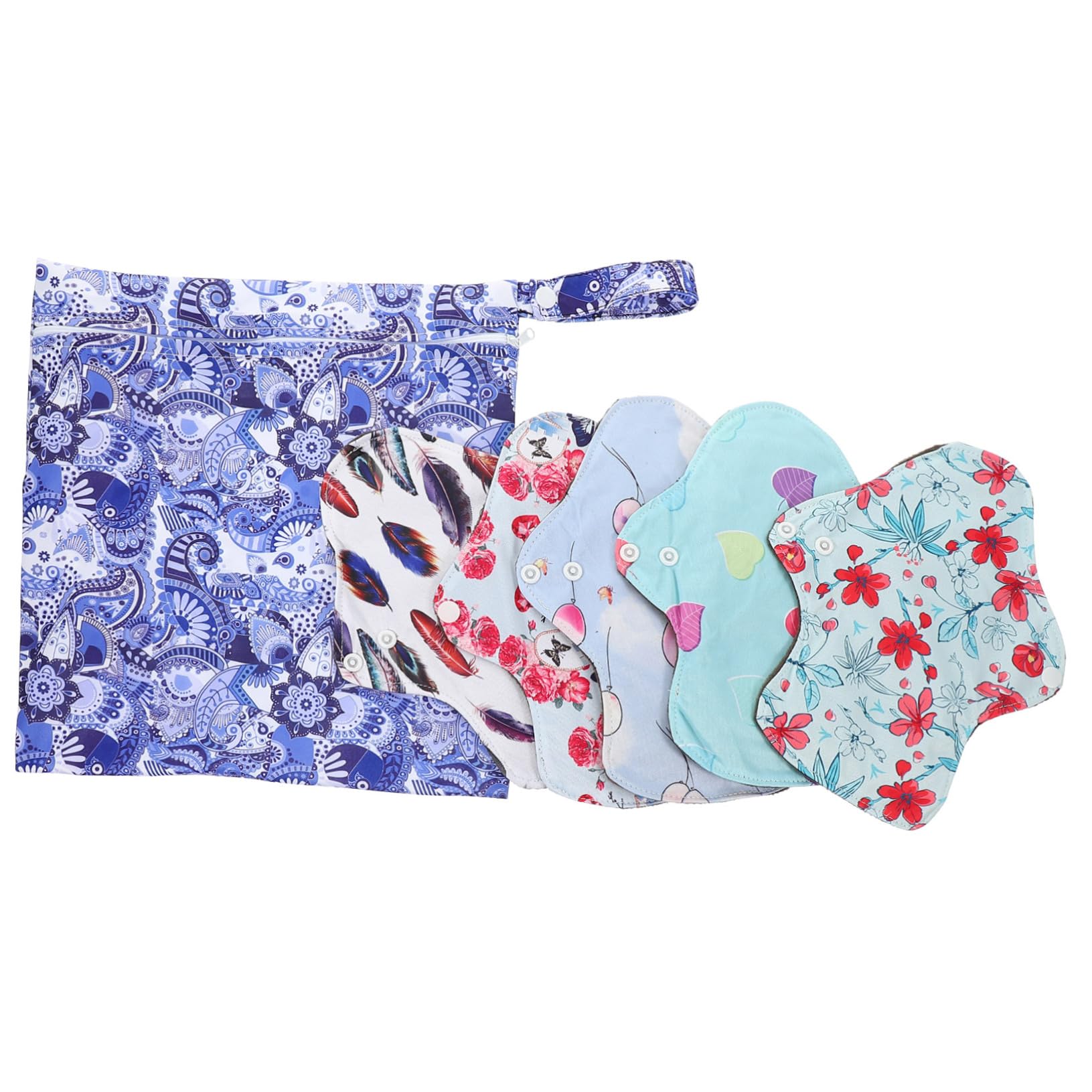 FOMIYES 3 Juegos De Compresas Menstruales Lavables Para Mamá De Carbón Cómodas Y Portátiles.
