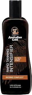 Australian Gold Rapid Tanning Intensifier Lotion 8.5oz | Tea Tree Oil, Aloe Vera, Vitamin E | Fast Dark Tan Accelerator