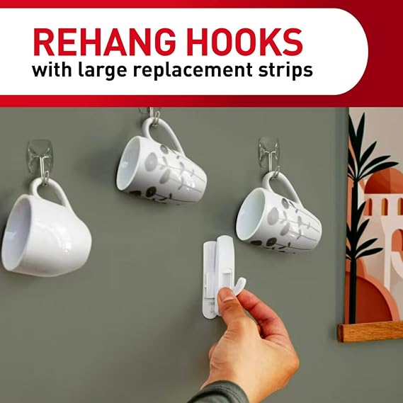 COMMAND STRIPS, LARGE (6 STRIPS) 17023P By 3M