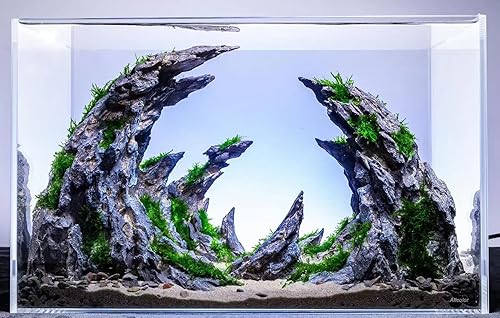 Miniatura 1 de Rocas decorativas para pecera. Modelo de decoración de acuario. Paisaje acuático superior fácil (Soul Canyon-16 pulgadas)