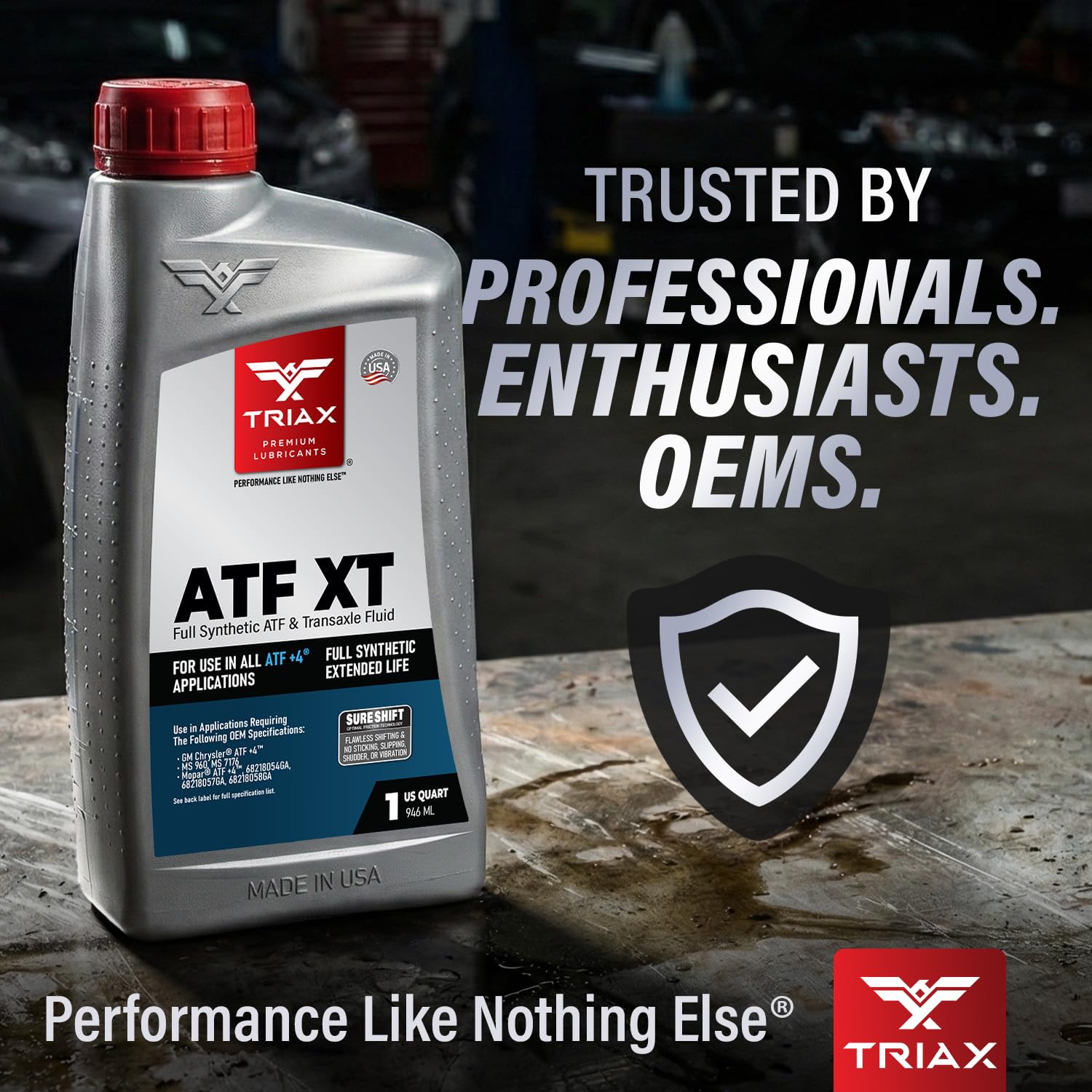 TRIAX ATF XT ATF+4 Fluido Transmisión Automática Sintético - Para Chrysler Jeep Dodge RAM Fiat MS 9602 (6x946 ml (6 quart pack))
