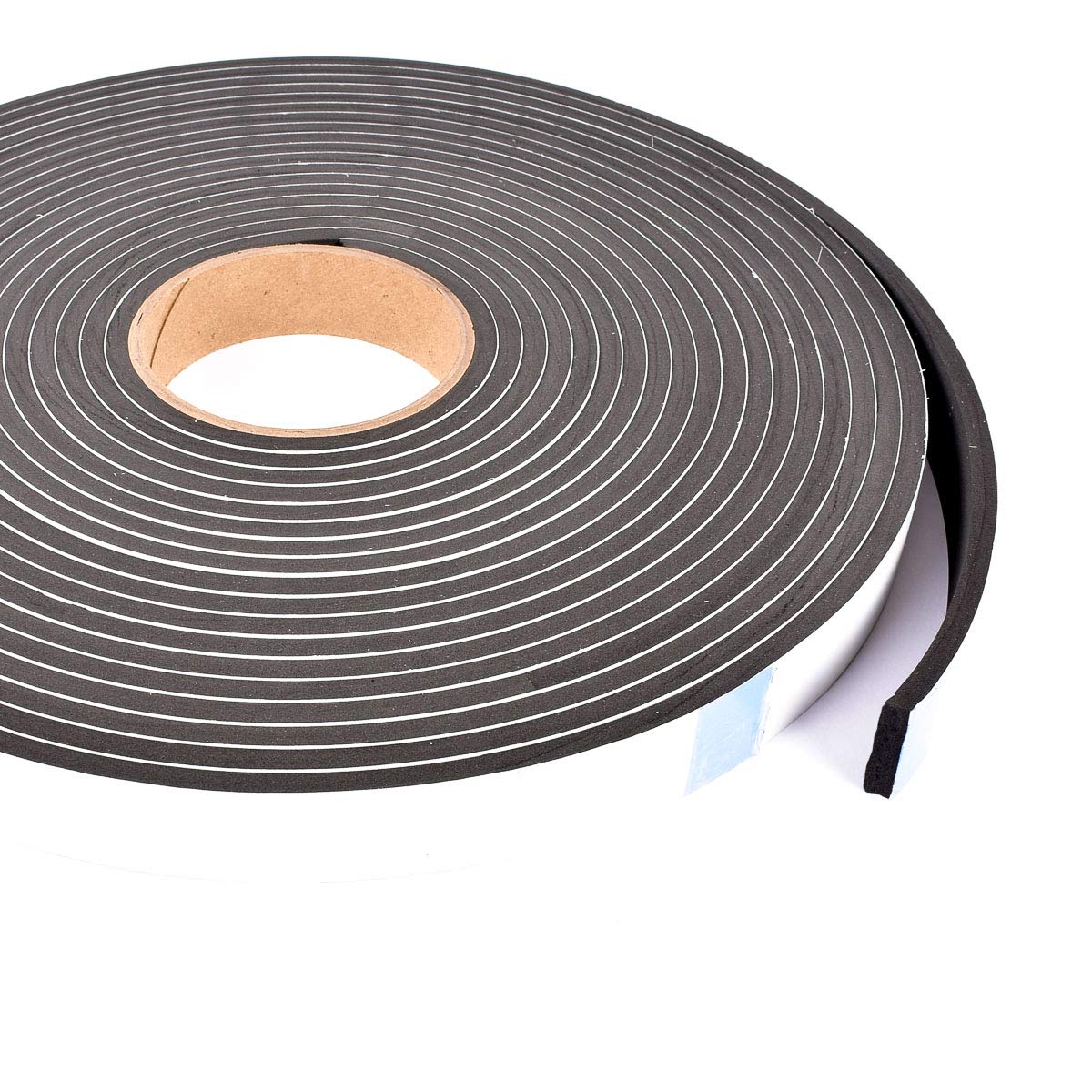 Sponge Neoprene Stripping W/Adhesive 1in Wide X 1/4in Thick X 37.5ft Long