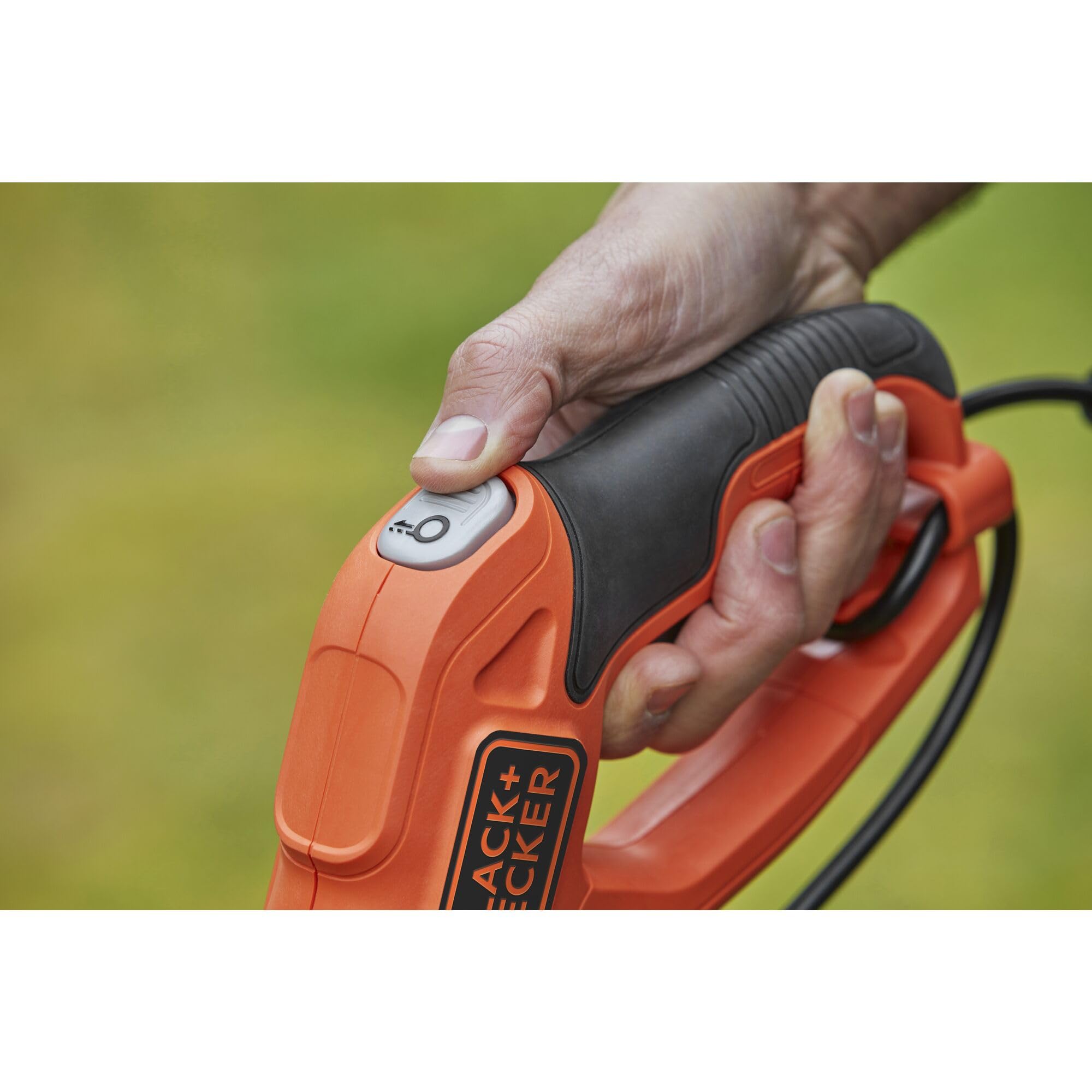 Black+Decker BESTE628-QS - Cortabordes (550 W), Negro, 28 cm & BEBL185 Soplador de Hojas Axial 1.850W con Velocidad de Soplado 225 km/h y Ventilador Axial con Diseño Ligero y Compacto
