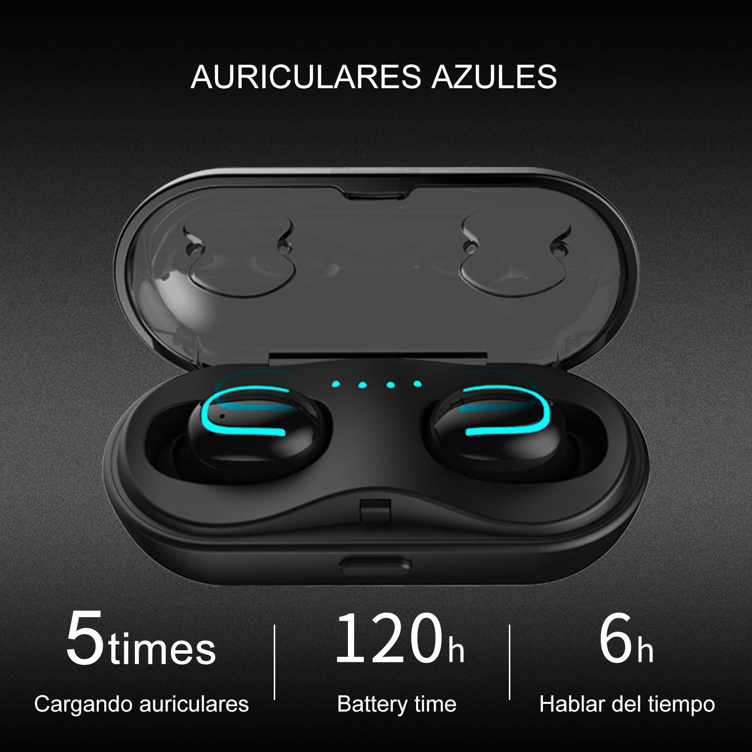 New Product Mini Wireless Earbuds Touch Control, Headphones Bluetooth 5.0, IPX8 Sweatproof Sport Earphone, 30H Playtime Built in Mic Noise Cancelling Headset, for iPhones and Samsung Galaxy(Updated Version)