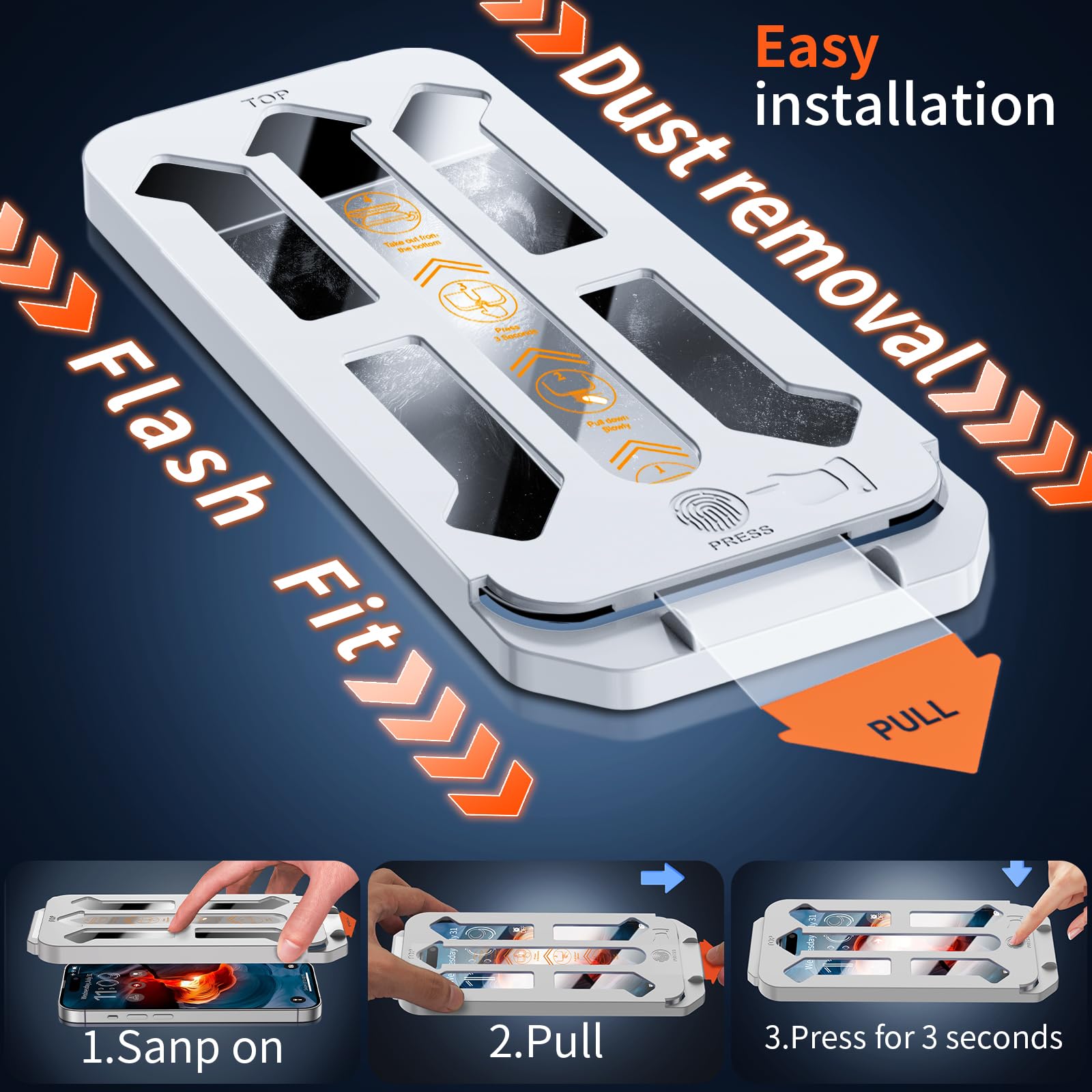 Tentoki Privacy Pellicola per iPhone 15/16 / 14 pro (6,1''), [2 Pezzi] Vetro Temperato - Vetrino installazione semplicissima,piena copertura, Anti-Spia,Anti Graffio,Durezza 9H