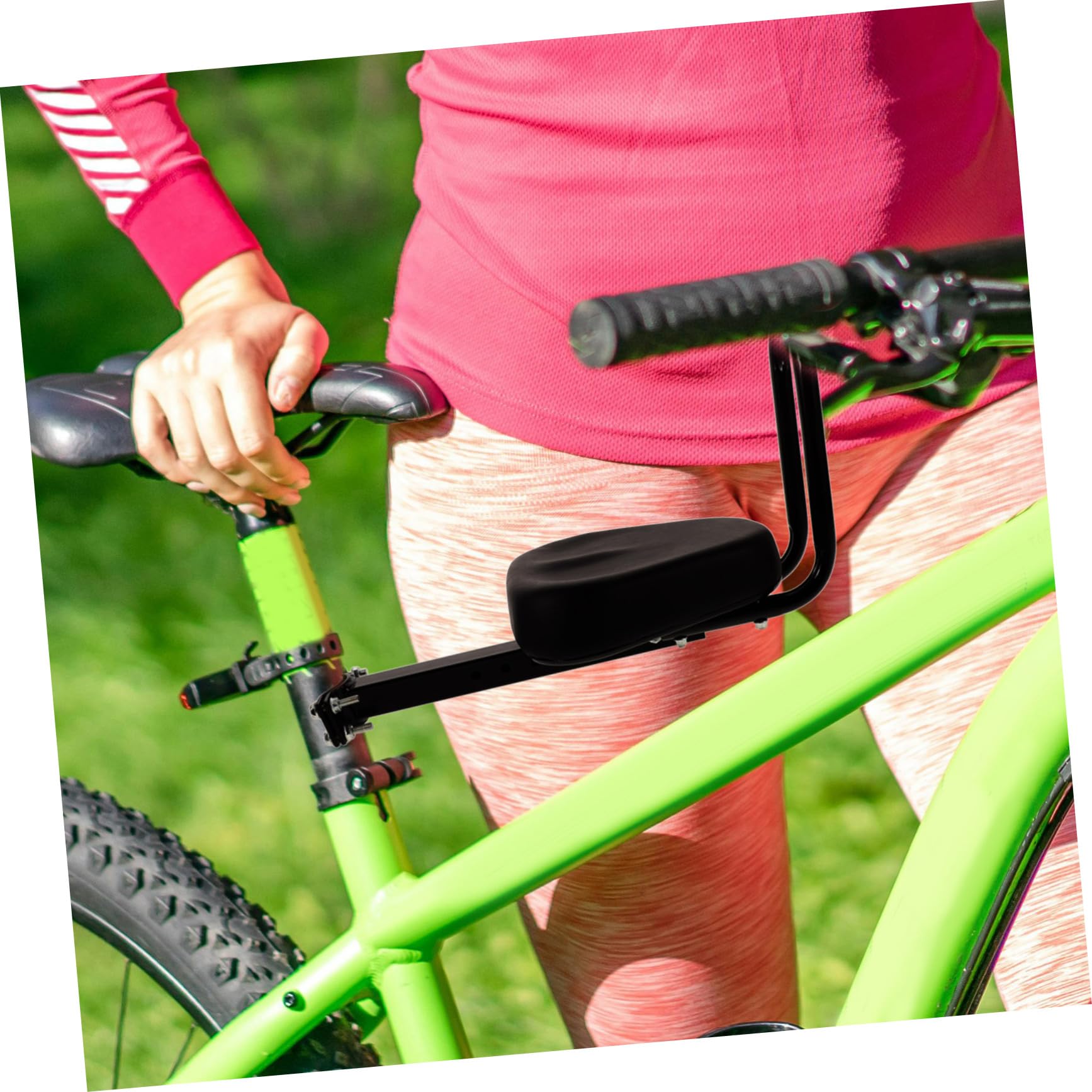 Seggiolino per Bicicletta Bambino Design Ergonomico e Confortevole in Metallo, Adatto per Bici e Bici Elettriche, per Genitori e Bambini in Sicurezza