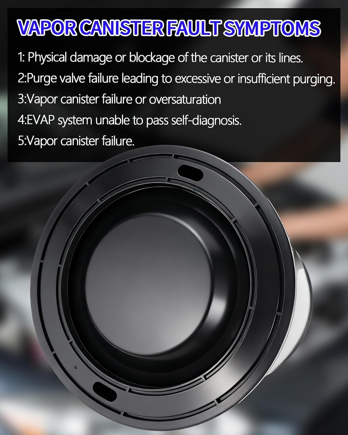 911-261 Vapor Canister Compatible with Chevy C10 K1500 GMC Syclone Typhoon Buick Regal Cadillac Seville 1971-1995, Direct Replacement Emission Control Charcoal Filter, Replaces 170565