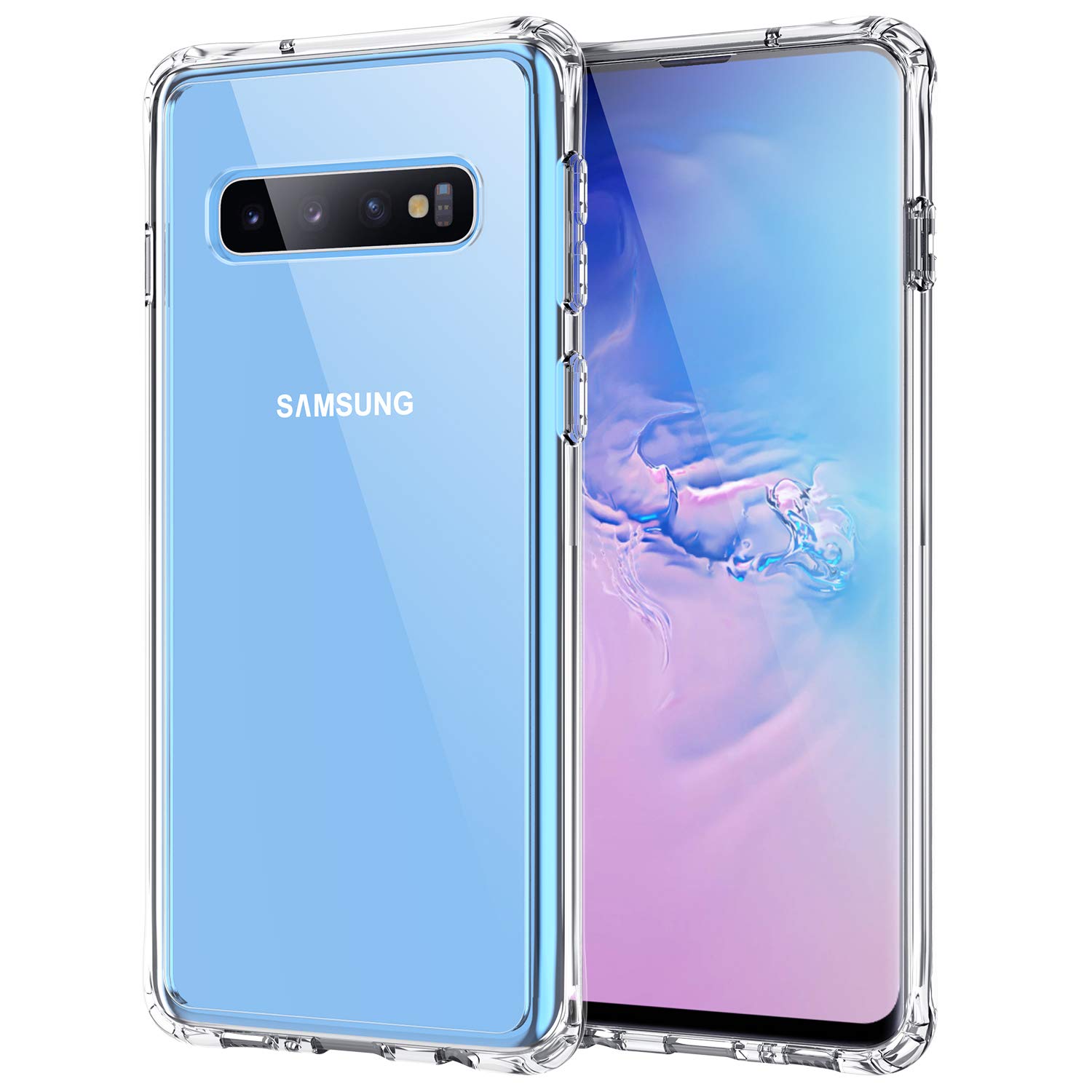 Phone Case Compatible for [ Samsung Galaxy S10 ] Storm Buy [ Hybrid Shockproof ] Clear Hard Cover Plus TPU Bumper Cushion Cover with Reinforced Corners for Galaxy S10 6.1 Inch (Clear)