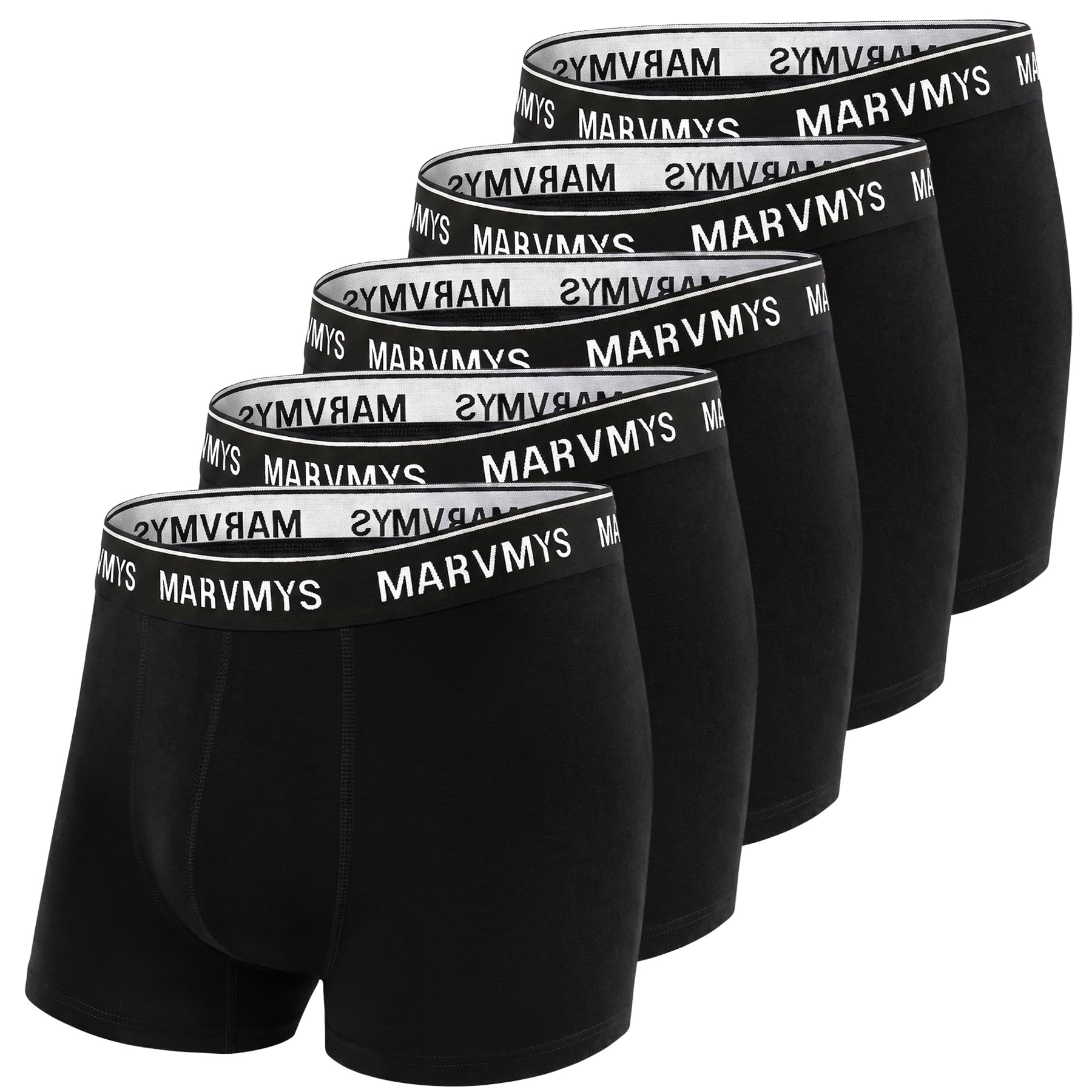Marvmys Herren Boxershorts Baumwolle Unterhose Elastischem Bund Unterwäsche Multipack Bequeme Passform Alltag Sport Klassisch | Passform Alltag Sport, Hochwertige Baumwolle, Unterhosen Männer, Stoff Verformt sich Kaum, Keine Kratzenden Etiketten