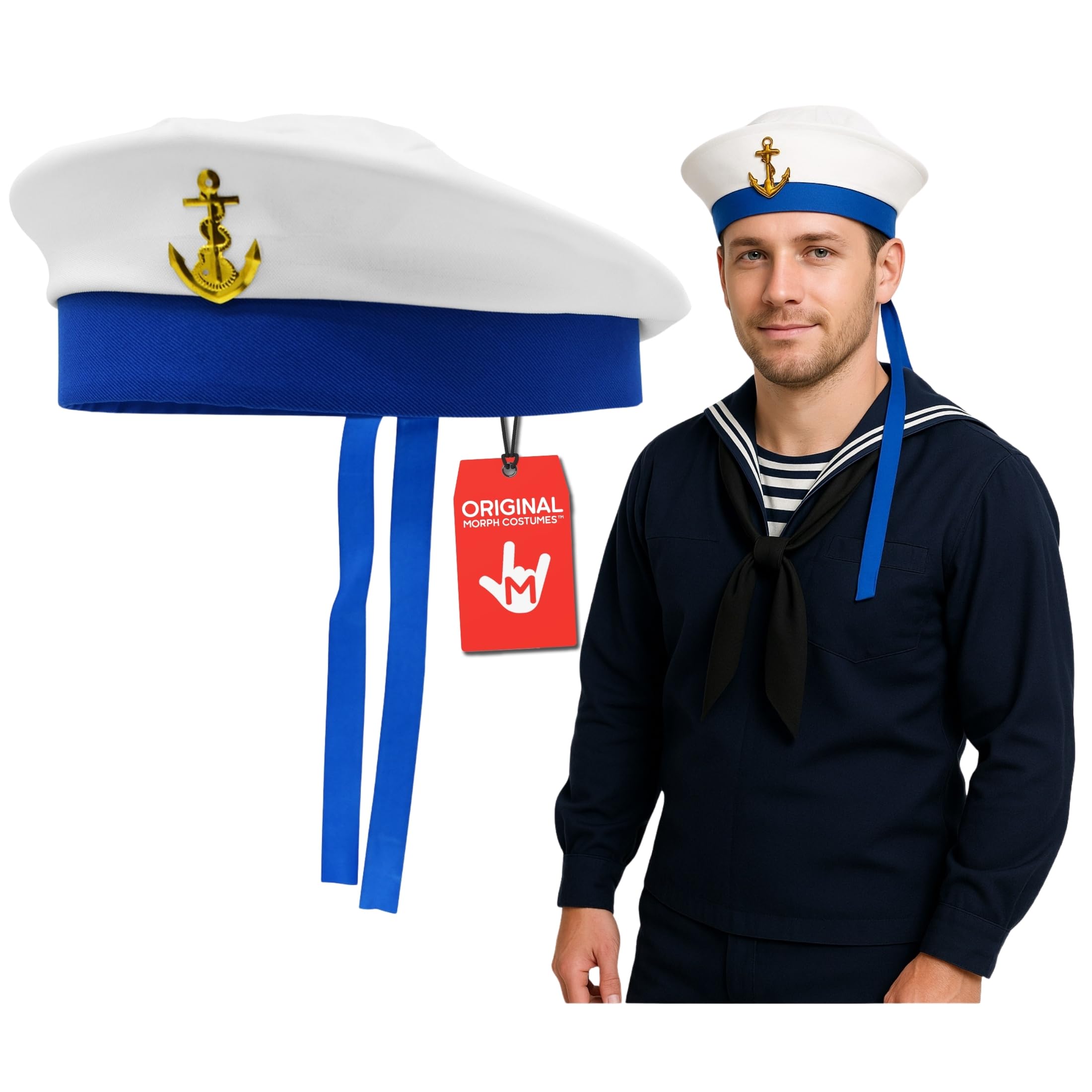 Nicky Bigs Costume Accessory Sailor Cap One Size : Amazon.co.uk