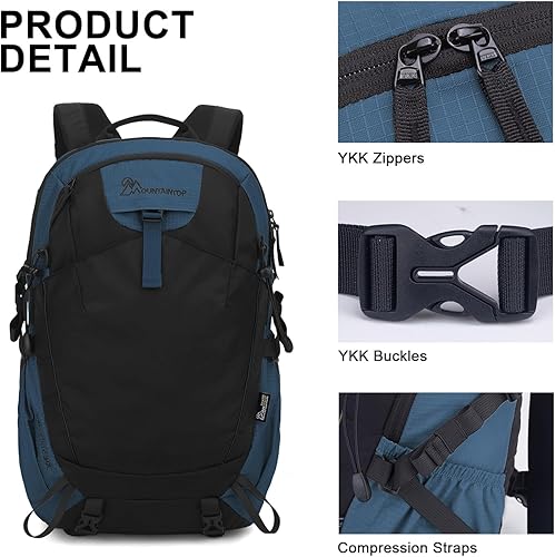 Miniatura 3 de MOUNTAINTOP 30L Hiking Backpack,Men Women Camping Backpack,Lightweight Trekking Travel Backpacks for Climbing Skiing Cycling