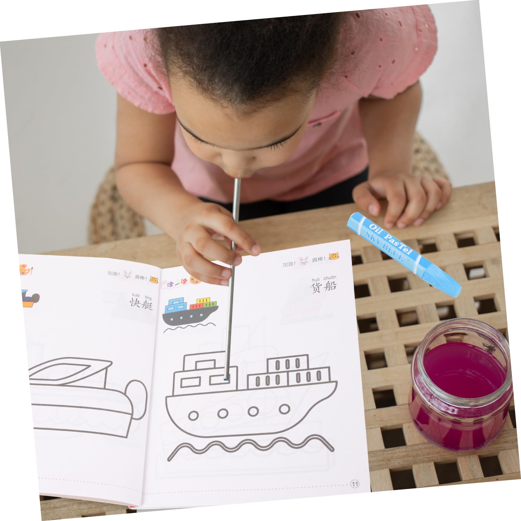 Operitacx Libro Da Colorare Per Ragazzo Ragazza Piccoli Motivi Di Cartoni Animati Album Da Colorare Pastelli Cera Regalo Per Ragazzo Ragazza