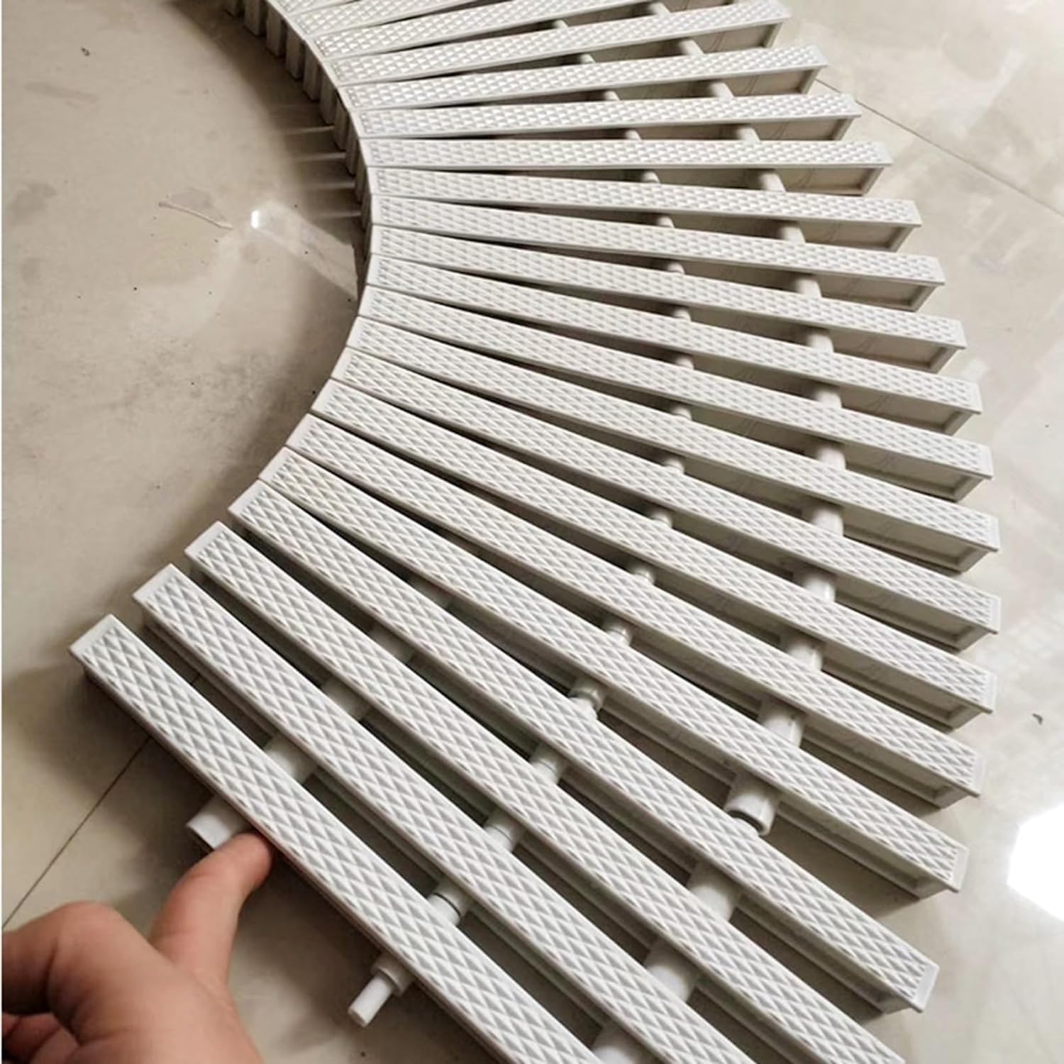 Modulo griglia Piscina Bordo Griglia di scarico for piscina, griglia di scarico a canale flessibile, griglia di drenaggio for uscita interna/esterna Scarico Acqua piovana a Pavimento terrazzo(