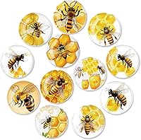 Vista 10 de 12 unidades de imanes de vidrio para nevera, adhesivo para nevera, decoración de imanes para nevera, imanes fuertes para nevera para cocina, Figuras