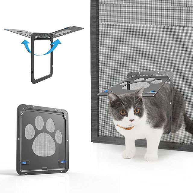 Namsan - Mosquitera, fácil de Instalar la Libertad de Gato, bloqueable, mosquitero para Puerta…