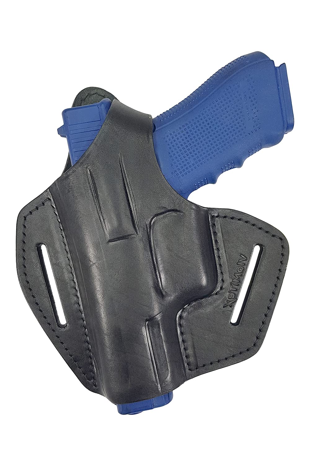 VlaMiTex OWB Leather Holster Fits Glock 17 19 22 23 31 32 33 (Left 17/22/31 - BXLi)