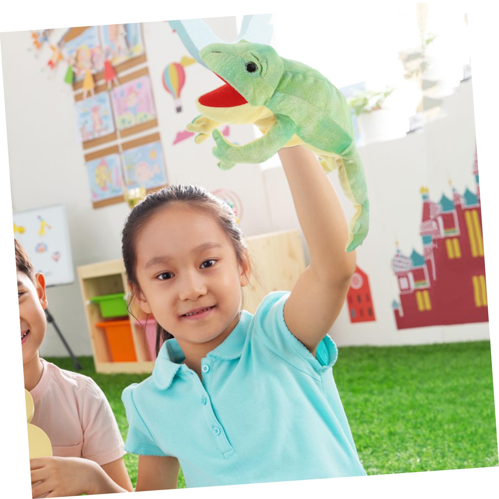 Marioneta de Mano de Felpa con Forma de Juguete Interactivo para Estimula Imaginación y Habilidades Comunicativas para Narración de Cuentos Infantiles
