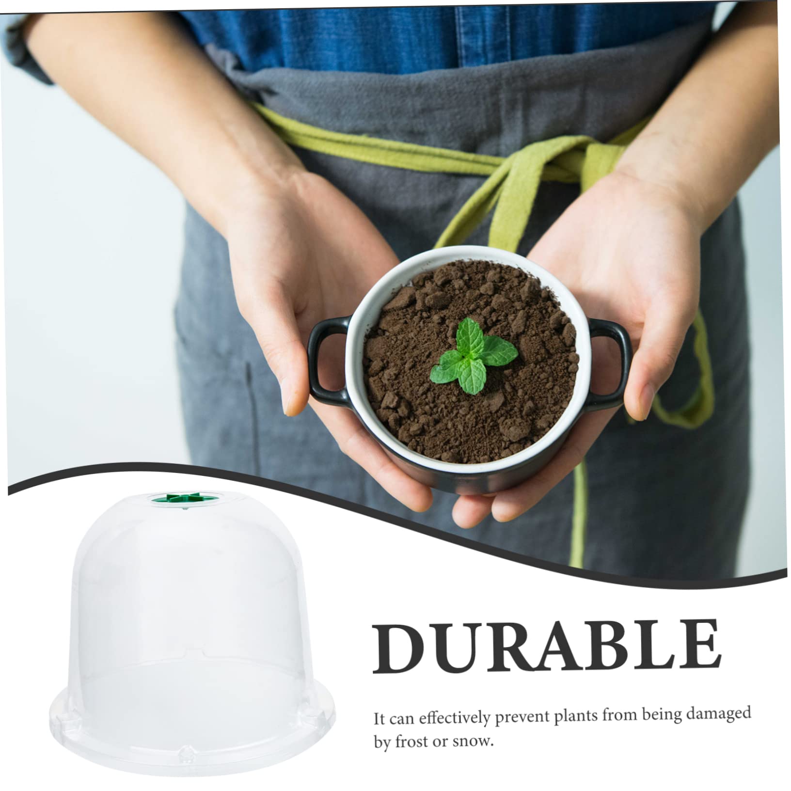 Hemobllo 5 Pièces Cloches de Jardin Réutilisables pour Protection Plantes de Couvertures pour Fleurs Plantes Pot Transparent pour Saine