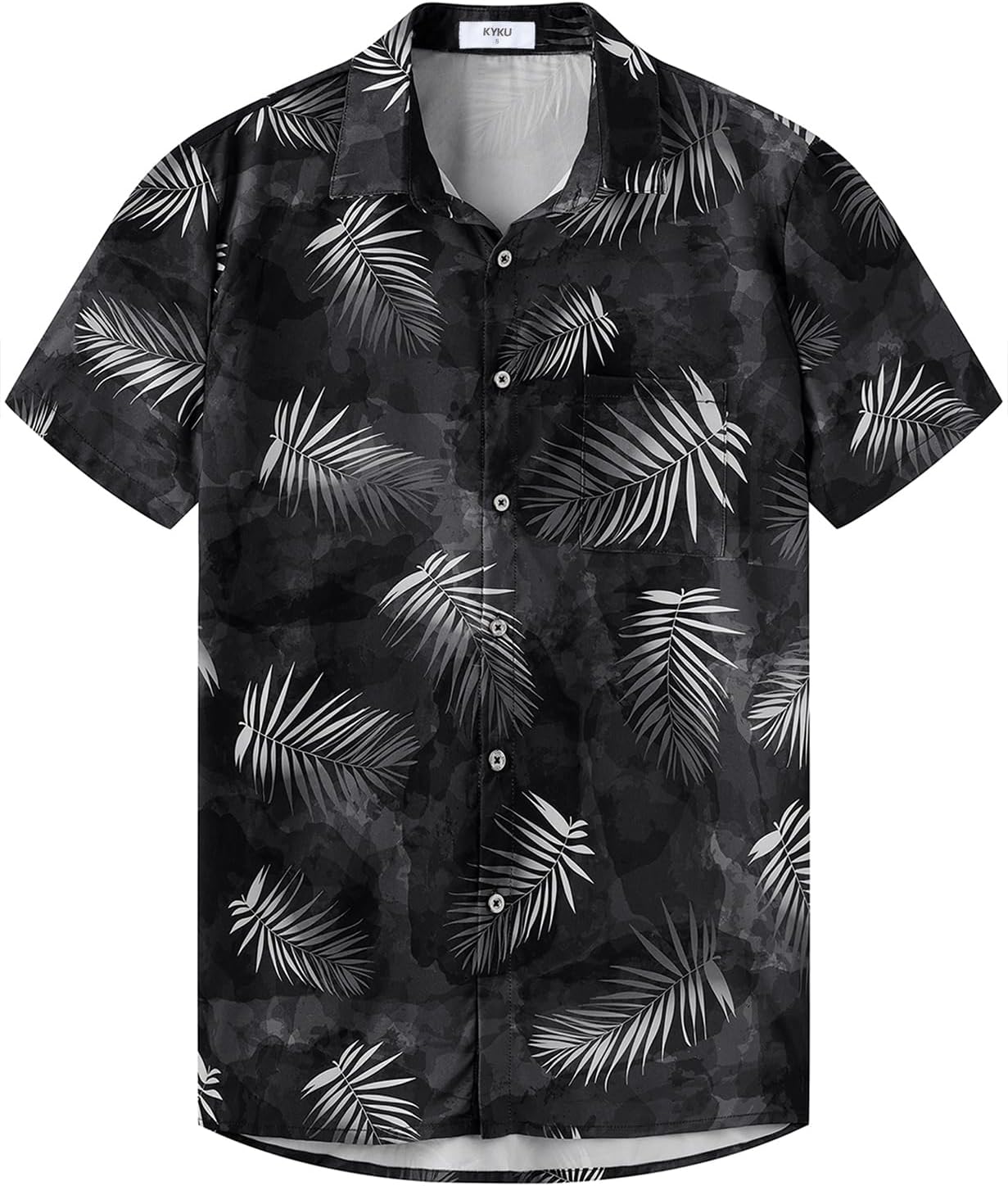 KYKU Hawaiian Shirt for Men: Beach Vacation Summer Short Sleeve Button Down Mens Shirts Casual Stylish - Image 3