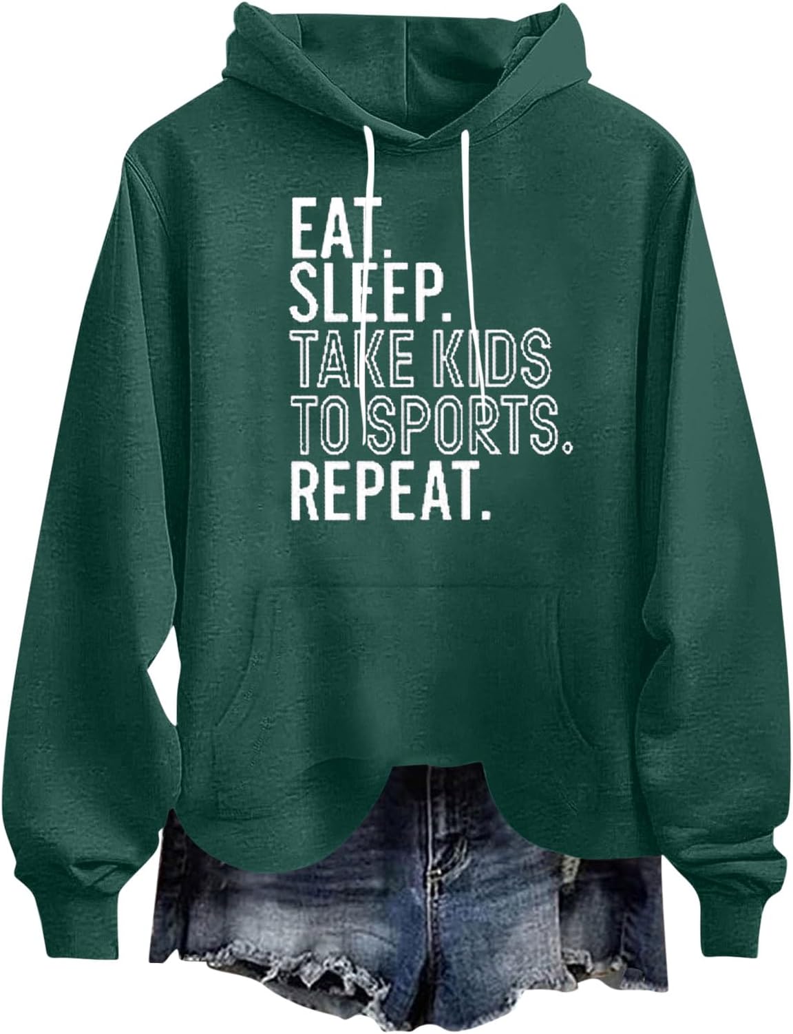 HADSTWomens Oversized Hoodies Fleece Sweatshirts Funny Letter Print Long Sleeve Sweaters Pullover Fall Clothes with Pocket