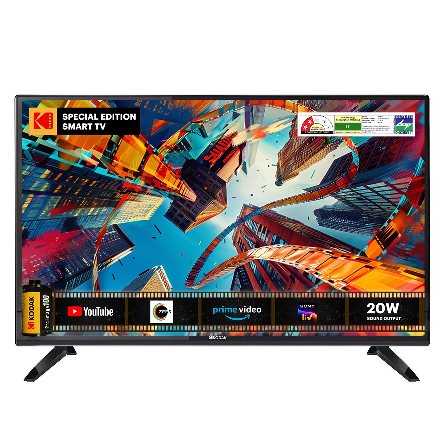 Kodak 60 cm (24 inches) Special Edition Series HD Ready Smart LED TV 24SE5002 (Black)