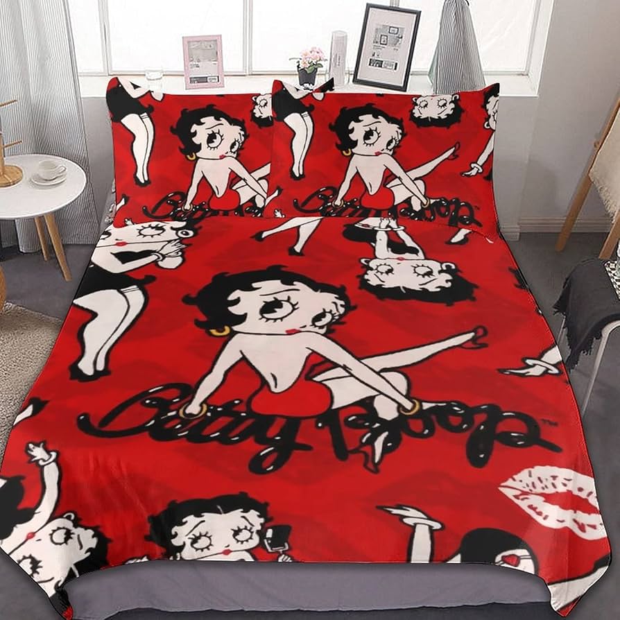 ベティちゃん　 寝具　枕カバー　シングル　敷きパッド　ふとん　冷感　肌掛け　布団 Amazon｜ベティちゃん ベティブープ 布団カバー 3点セット シングル