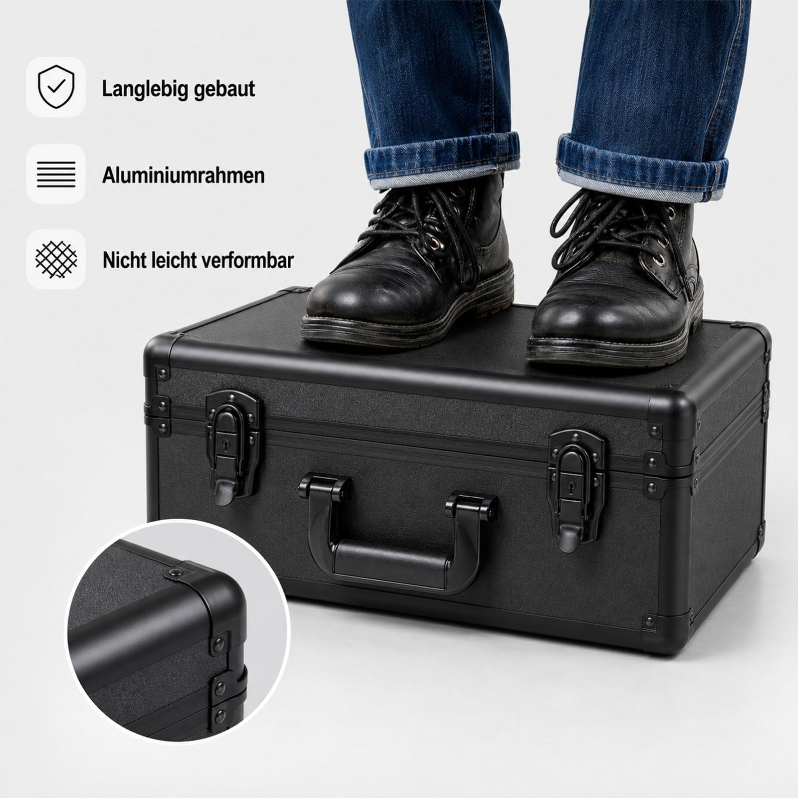 Aufbewahrungsbox für 108 bewertete Karten, 4 Fächer, Schloss mit Schlüssel, Etui für Sportkarten und Sammelkarten