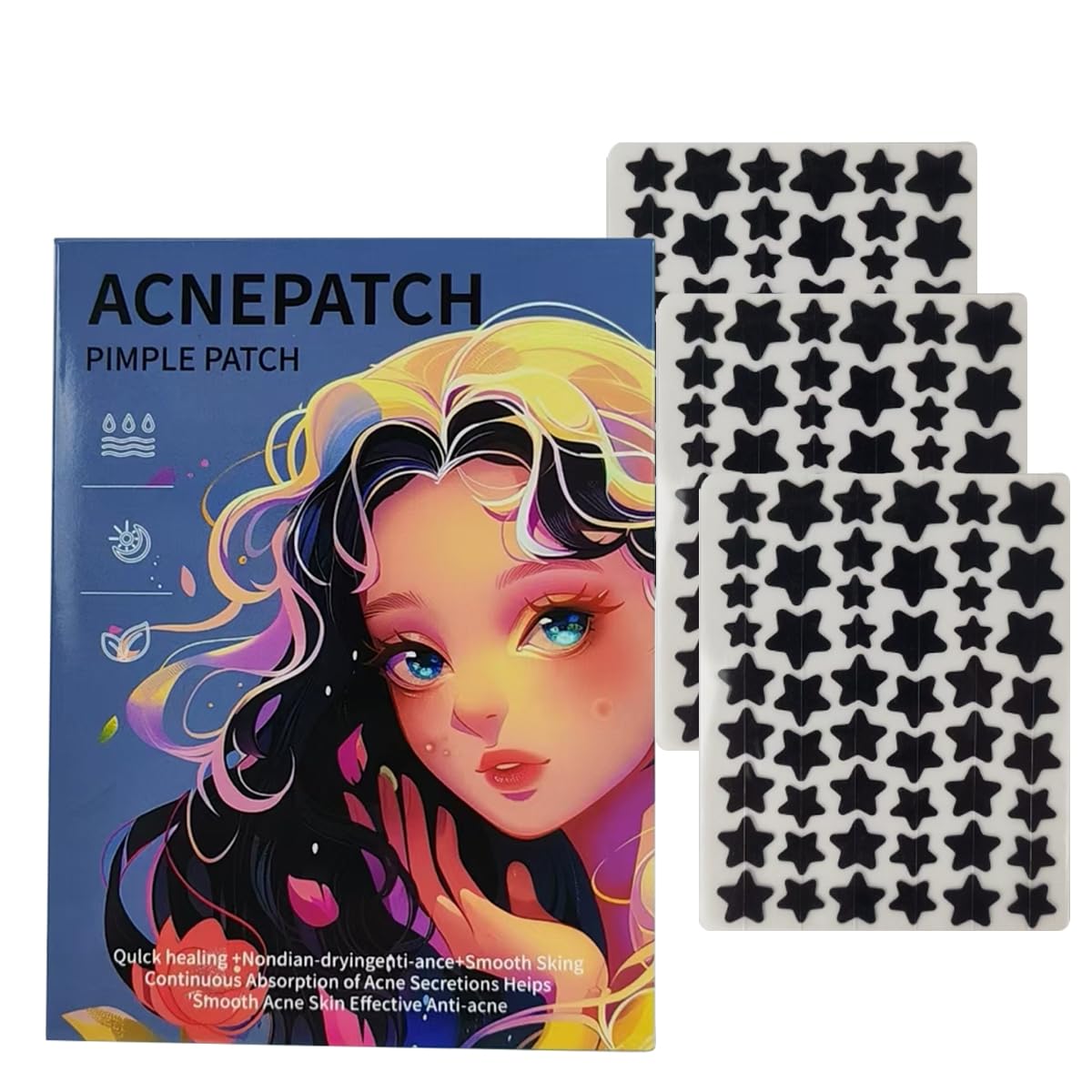 Pimple Patches for Face 153 pcs Acne Patches Cute Zit Covers for Face Spot Stickers with Tea essential