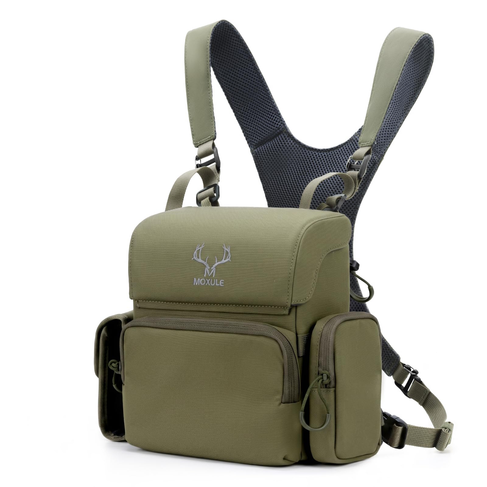MOXULE Binocular Harness Chest Pack: Bino Case with Rangefinder Pocket XL