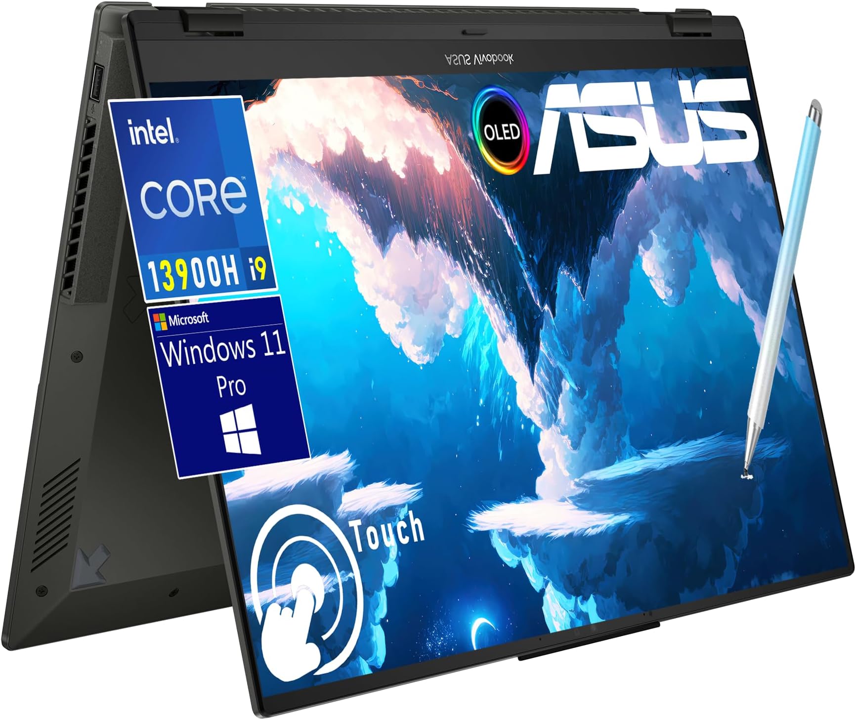 ASUS Vivobook S 16 Flip 16" OLED Touch 1610 Slim Laptop, Intel 14Cores i913900H