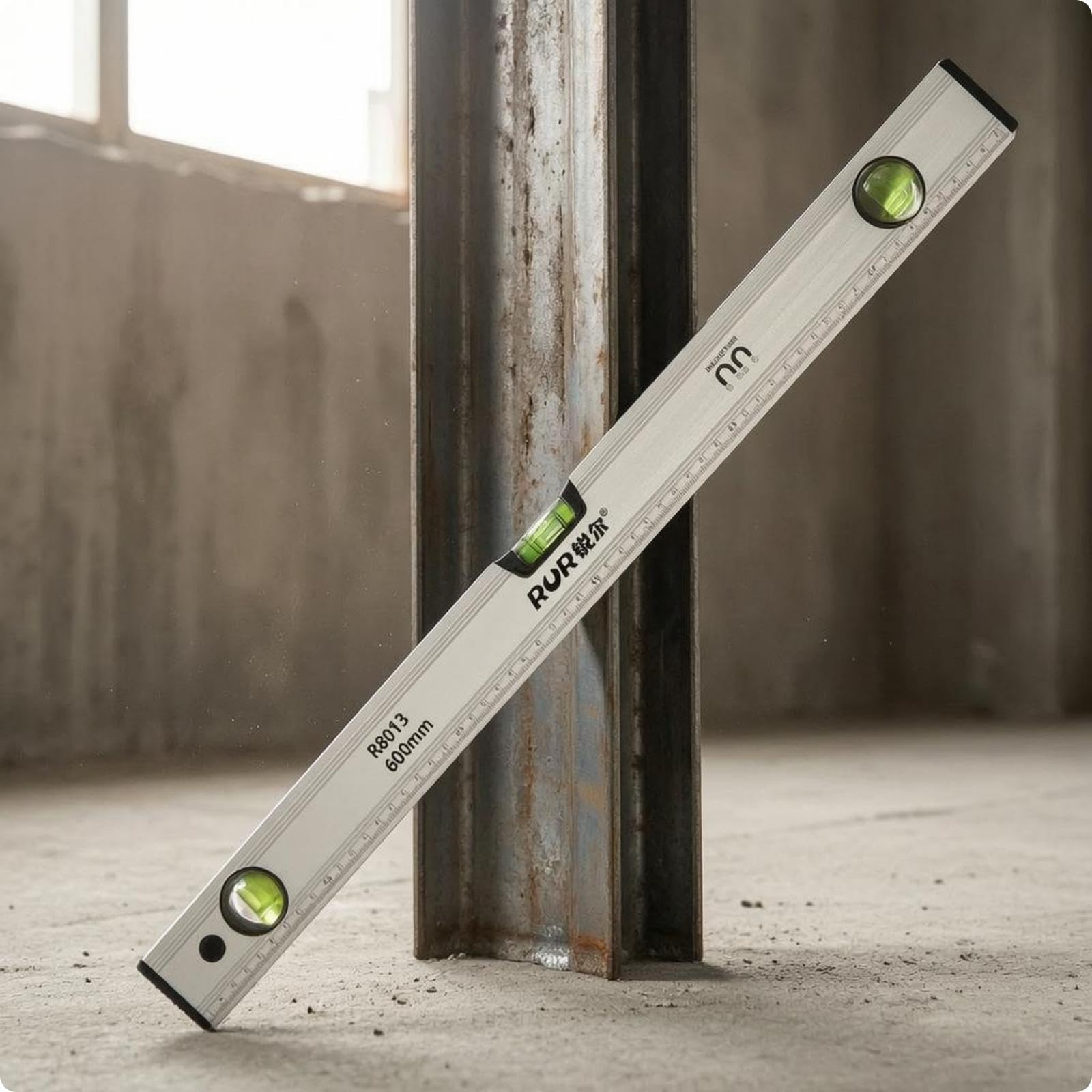 Aluminum Alloy Spirit Level Bubble Vials Spirit Level Measurement Scale for Horizontal and Vertical Alignment 600MM Economy-image-4