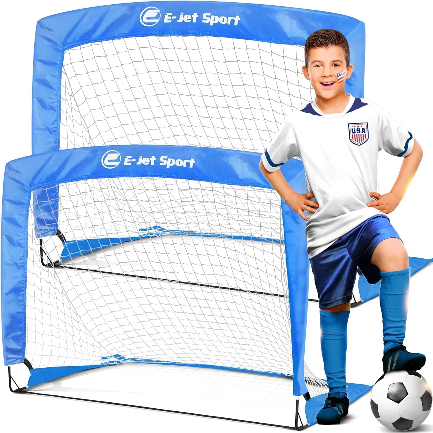 Soccer Goals Soccer Net - Kids Pop-up Football Goals for Backyard Practice & Training, Portable