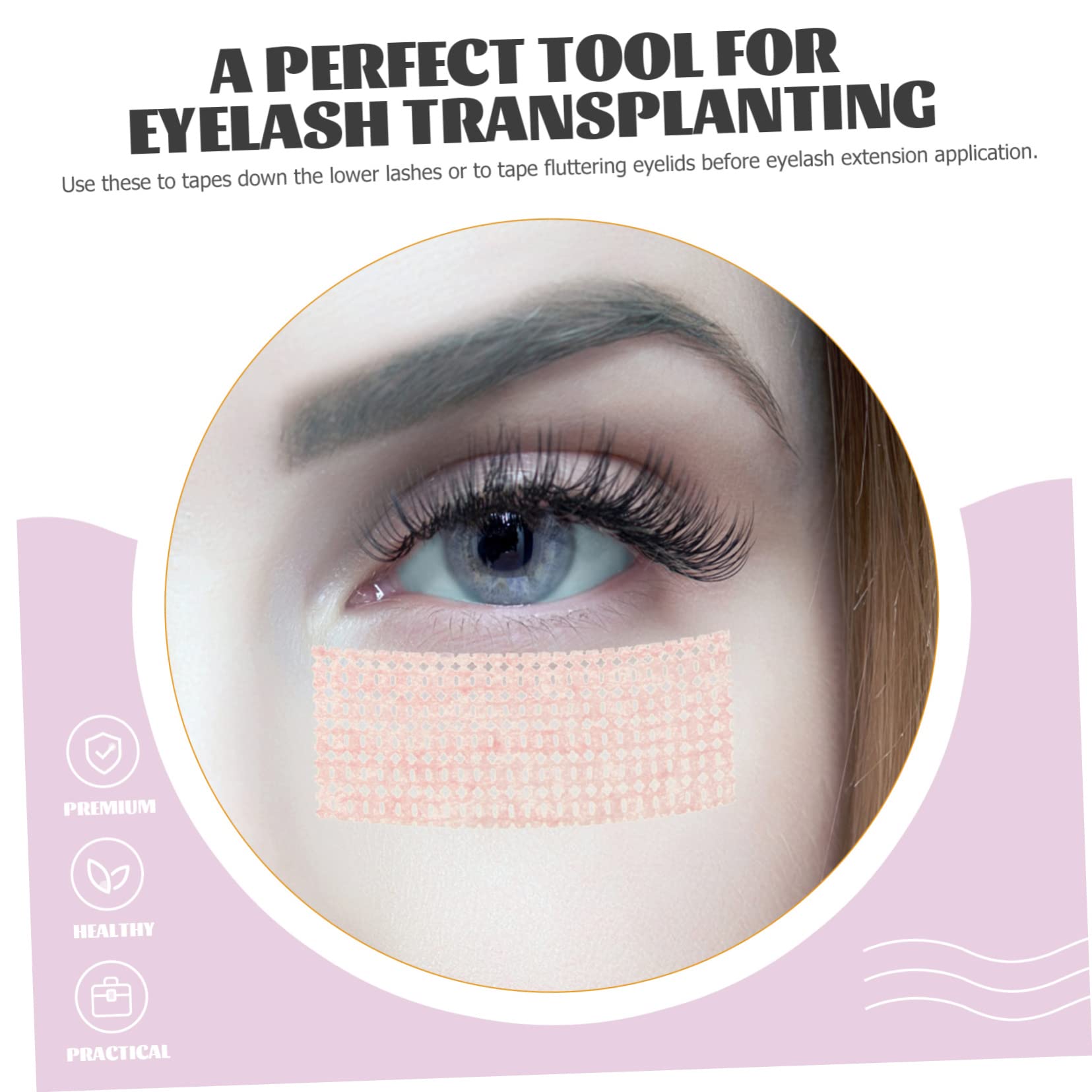 12rollos Cintas De Gel Para Extensiones De Pestañas De Tape De Aislamiento y Transpirable Para Salones De Belleza y Uso Personal