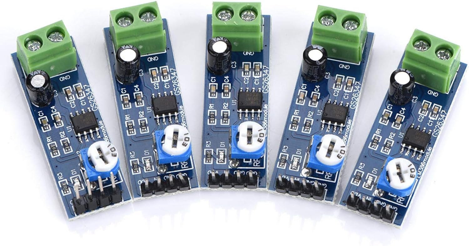 Placa Amplificadora de Audio Módulo de 5V-12V de Ganancia 200 Veces para A-Rduino Ek1236 L1P8 (5pcs)