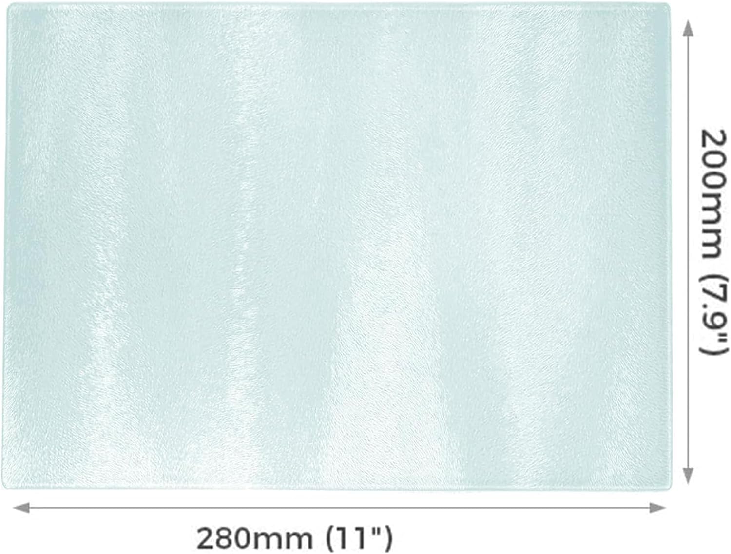 CALCA 12Pcs Sublimation Cutting Board Blanks 8in x 11in Tempered Glass Anti Slip Cutting Boards Heat Resistant Glass Plate Chopping Board with Textured Surface for Kitchen